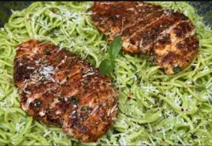 High Protein Pesto Pasta