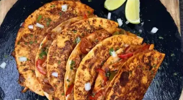 High Protein Cheesy Chicken Tacos